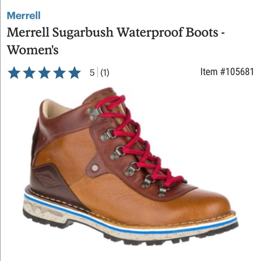 Merrell Sugarbush Waterproof Boots Size 8.5